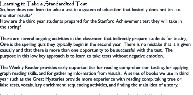 newsletter from our Montessori school here in Spokane