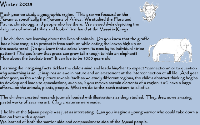  newsletter from our Montessori school here in Spokane 