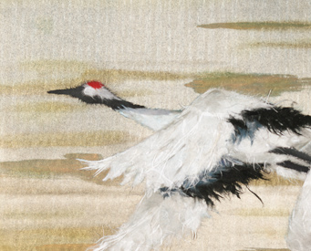 Japanese washi paper art by Kyoko Niikuni