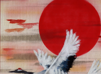 Japanese washi paper art by Kyoko Niikuni